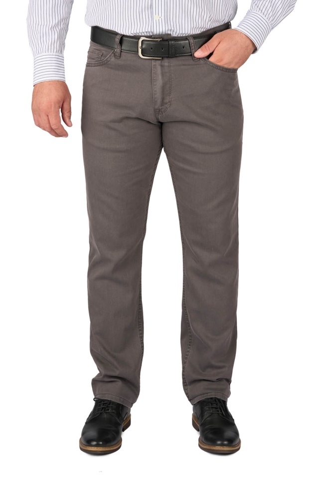 Pantaloni barbatesti subtiri, regular fit, gri