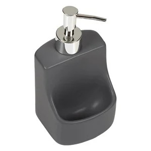 Dozator chiuveta ceramica gri 9x8,5x11,5 cm
