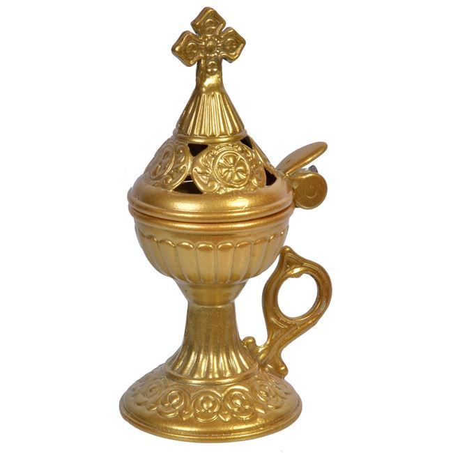 Cadelnita tamaie greceasca cu capac, bronz
