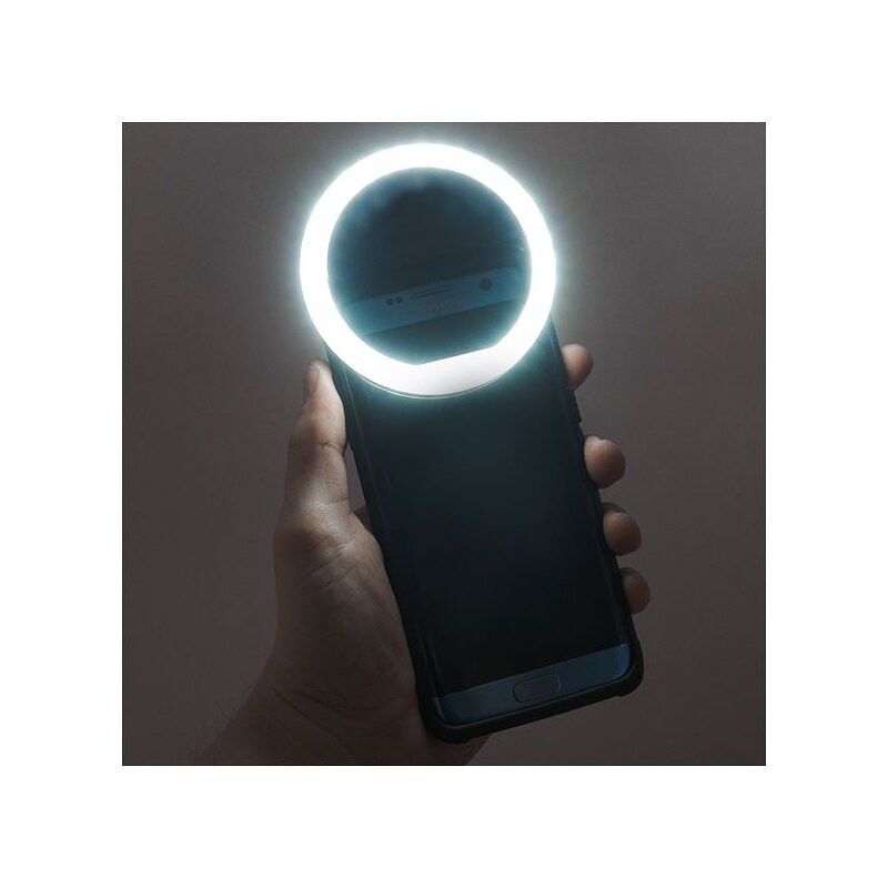 Lampa circulara inel selfie Ring Light telefon , cu clips,
