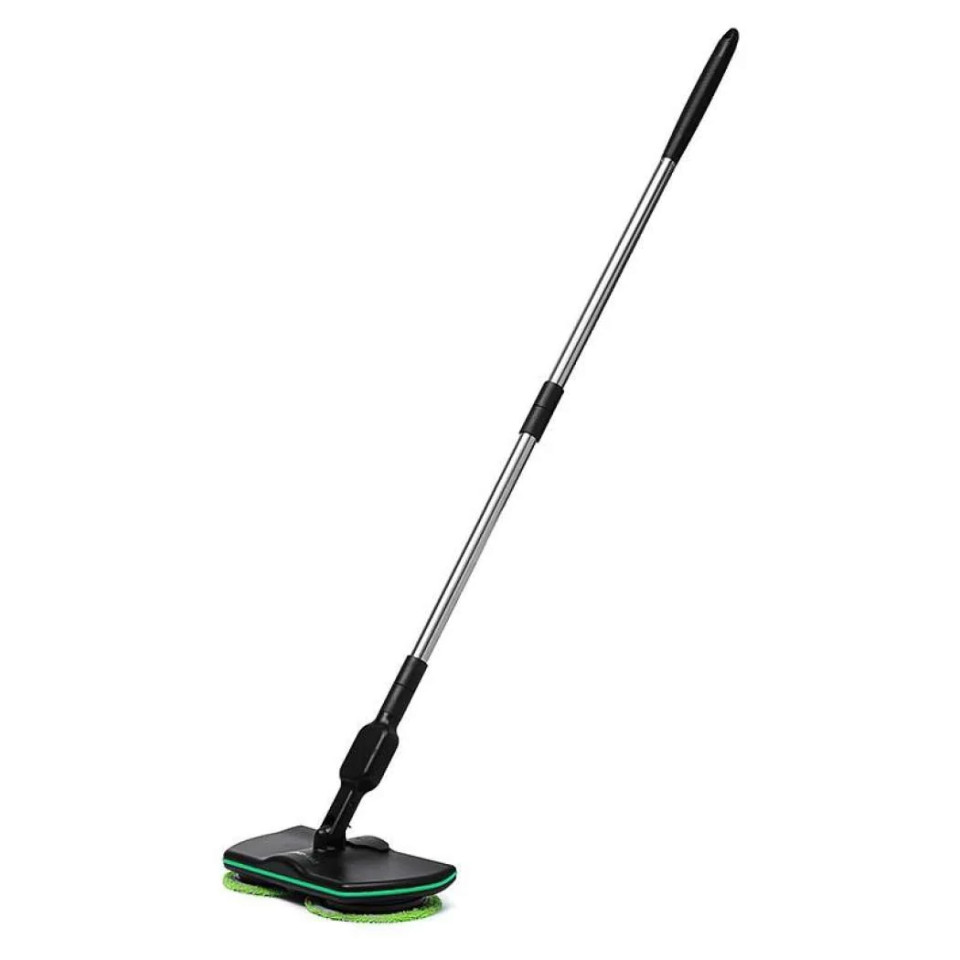 Mop electric pentru spalarea si lustruirea podelelor, negru