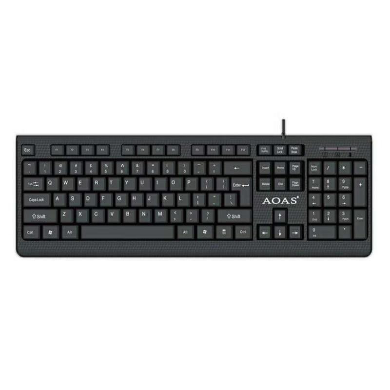 Tastatura cu fir, neagra, aoas m-200