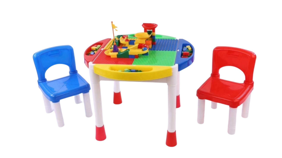 Poza Masa tip lego cu 1 scaun inclus Lele Brother, LEGO (piese mici)