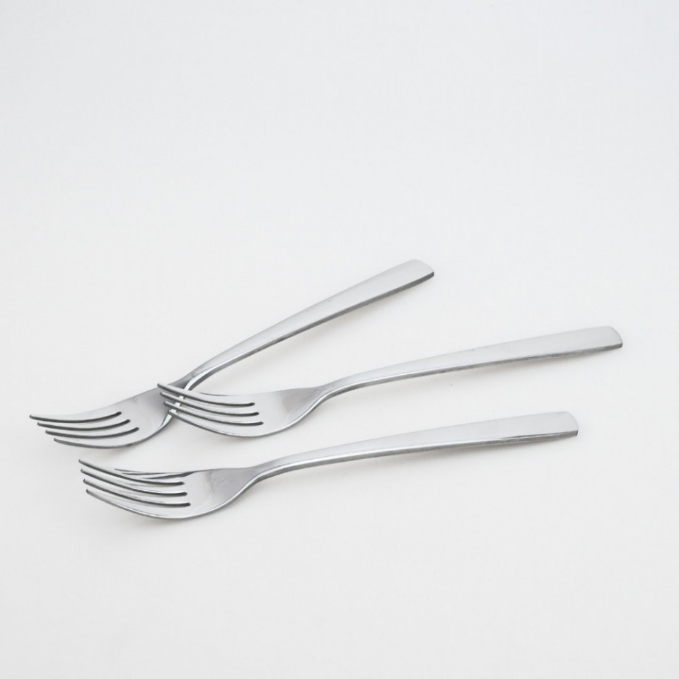 Set 3 furculite inox, 20 cm