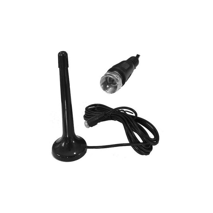 Antena extensibila semnal tv, cu baza magnetica