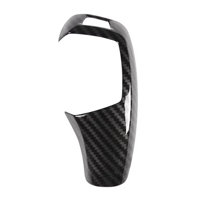 Ornament , compatibl cu bmw seria 3, 4, 5, 6, trim pentru schimbator viteza tip joystick, cutie automata, model fibra de carbon, bmw x5, x6, x3, f30, f20, f07, f35, f