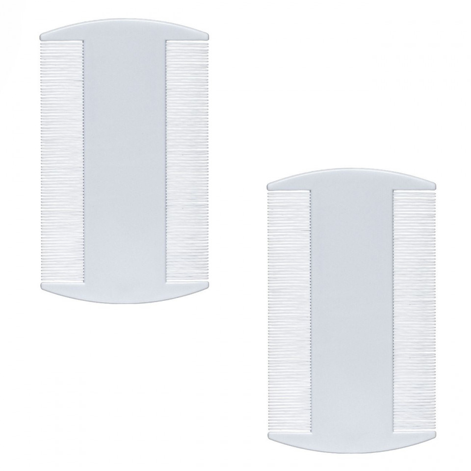 Set 2 buc pieptene pentru paduchi, alb