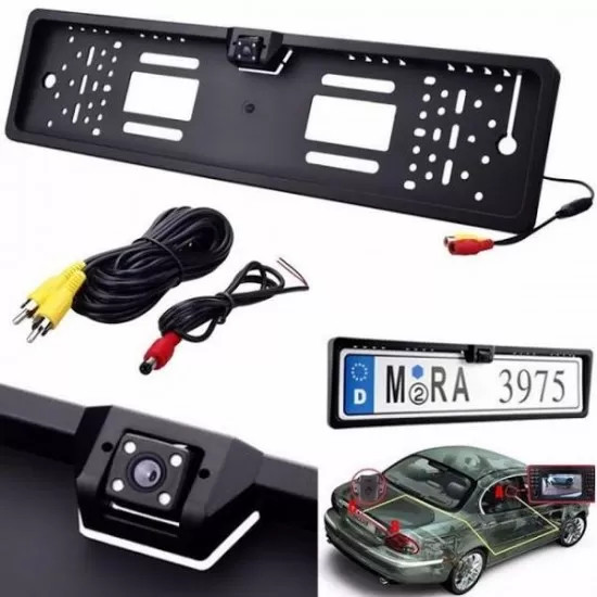 Suport numar auto cu camera, unghi filmare 170 grade, night vision