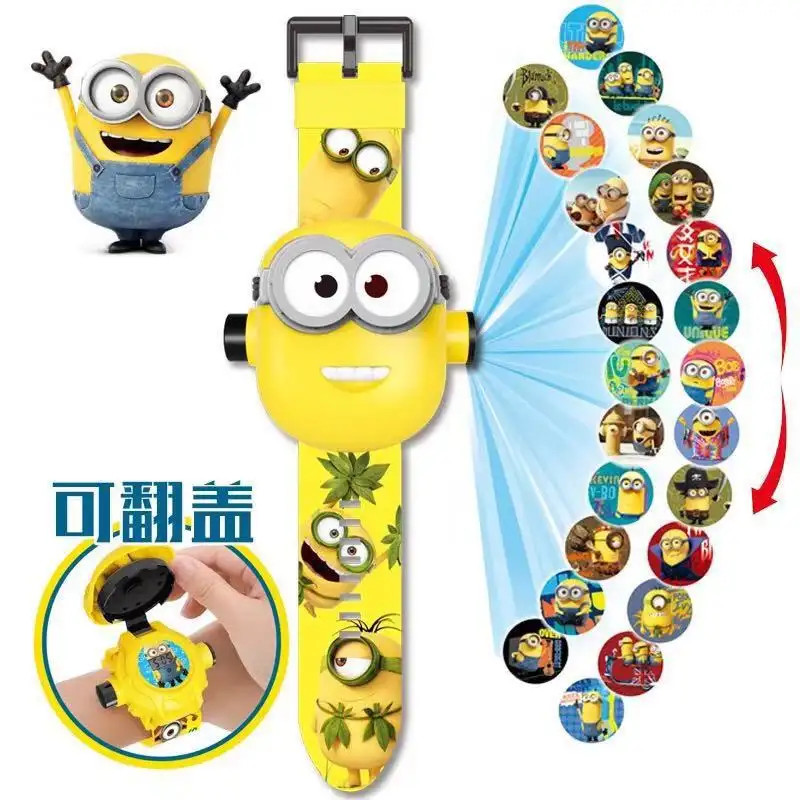 Ceas pentru copii cu proiector, minion