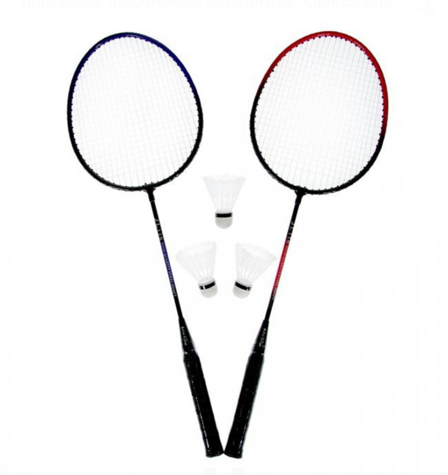 Rachete badminton cu 3 fluturasi in cutie