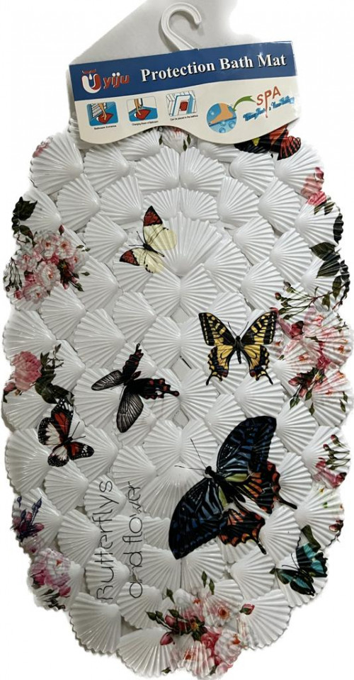 Poza Covor baie, model scoici, Butterflys 67x37cm
