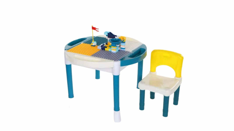 Masa tip lego cu 2 scaune incluse, m1