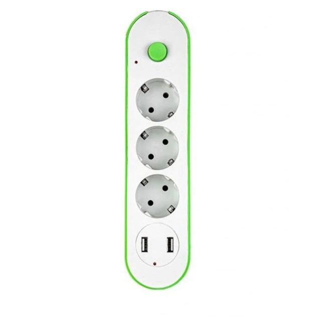 Prelungitor 3 prize, 2 usb, 5m