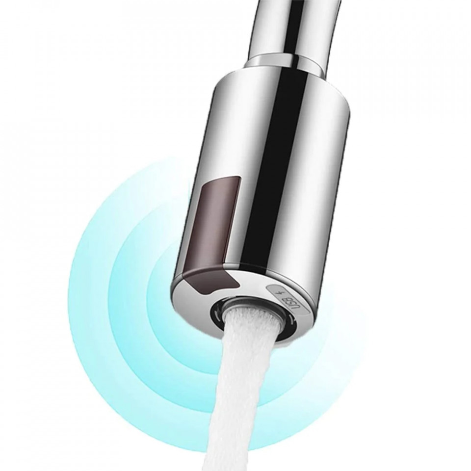 Cap robinet smart cu senzor de miscare, cromat