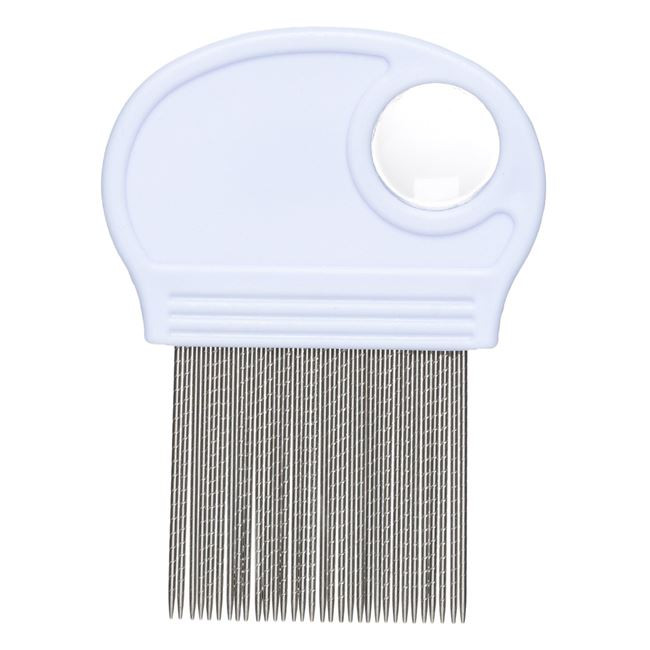 Pieptene pentru păduchi dinți metalici și lupă