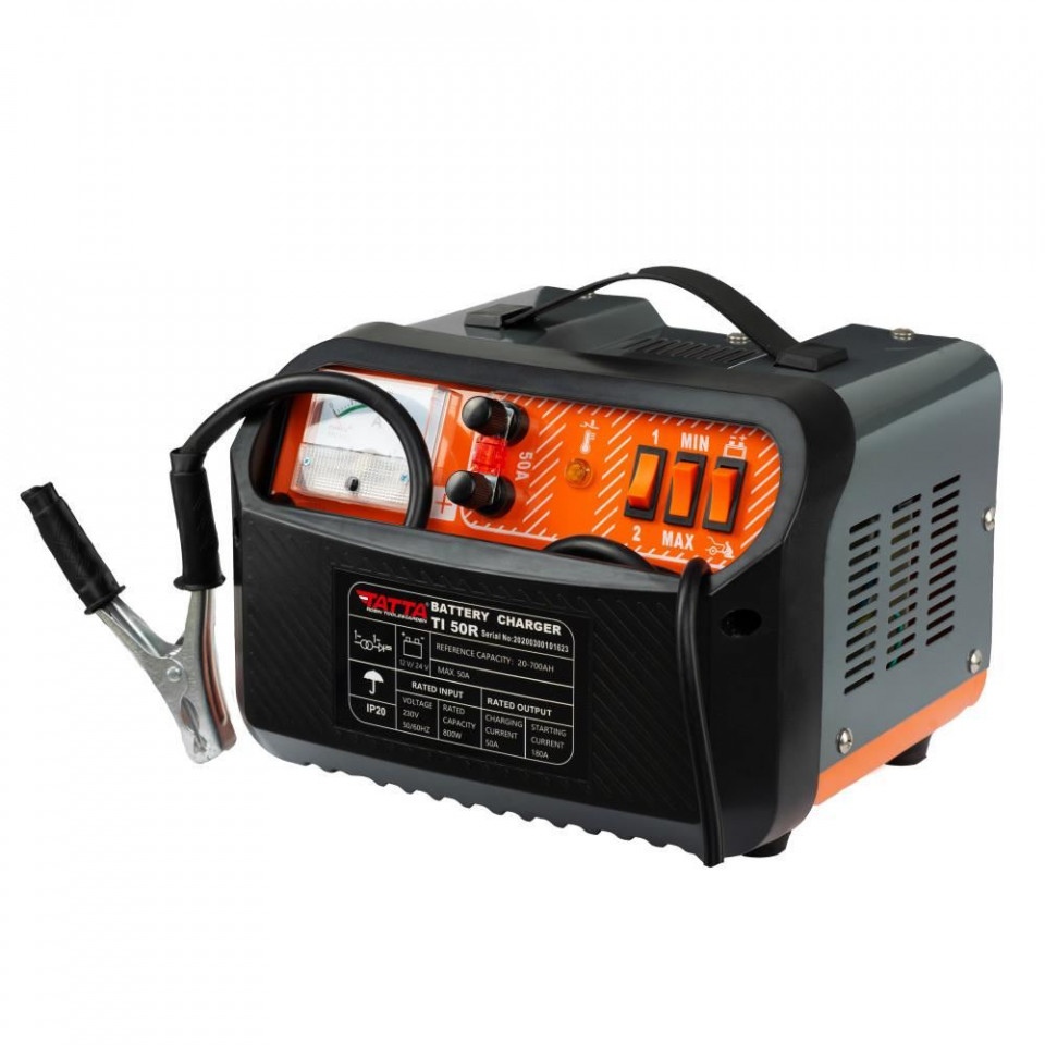 Redresor Tatta TI50R Profesional, curent de incarcare max 30A, curent pornire 180A, putere 0.6 kw