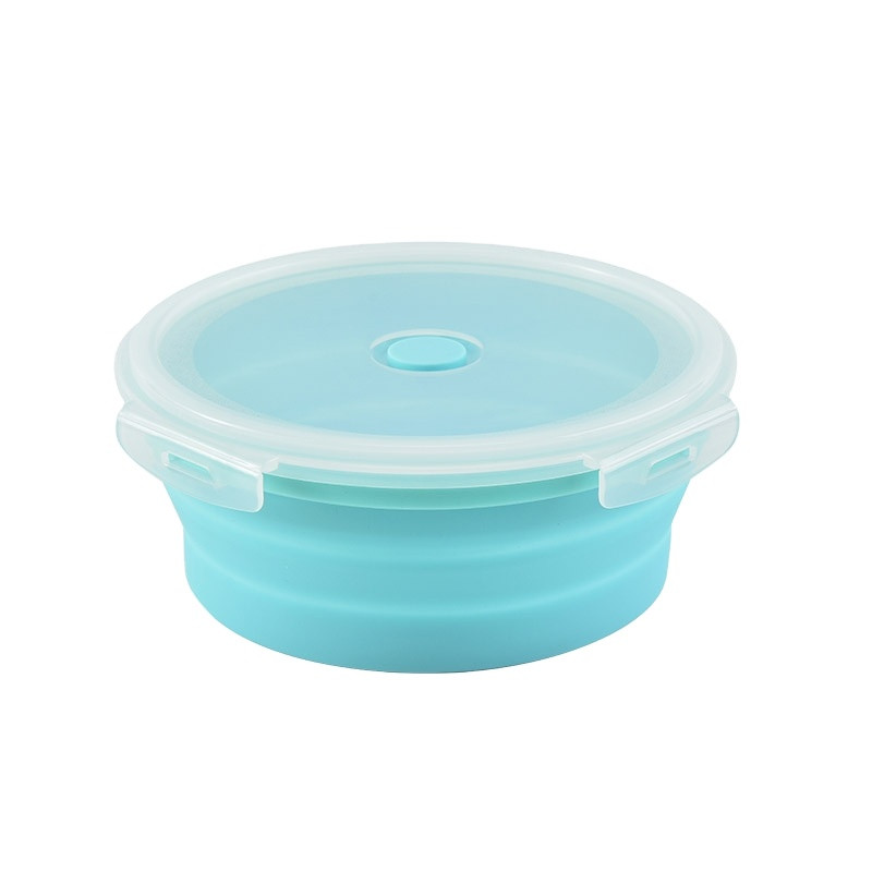 Caserola rotunda pliabila albastra 1200 ml