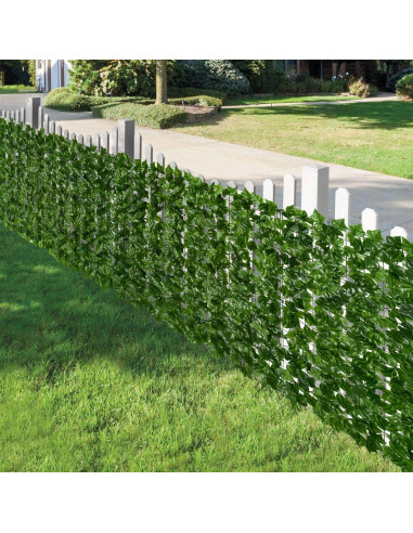 Gard decor frunze, 300x100cm