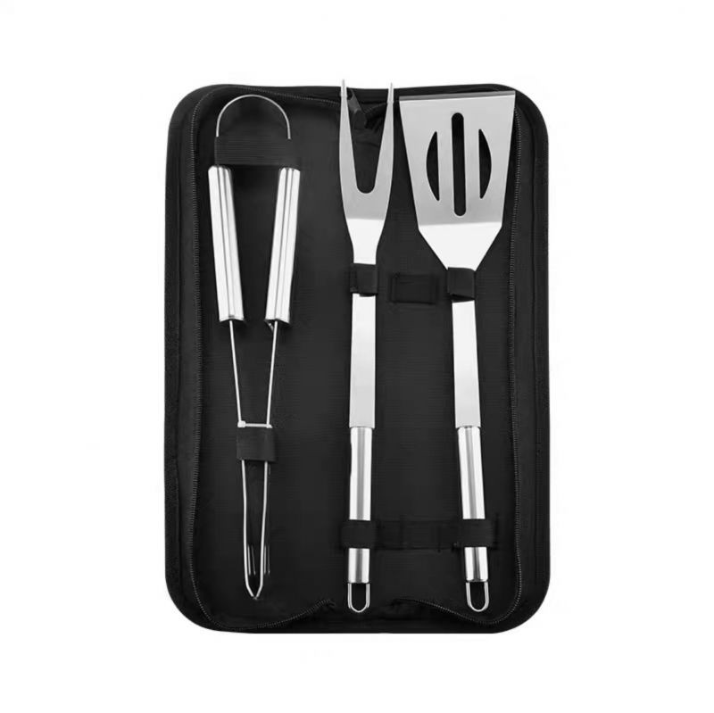 Set accesorii gratar cu 3 piese, portofel