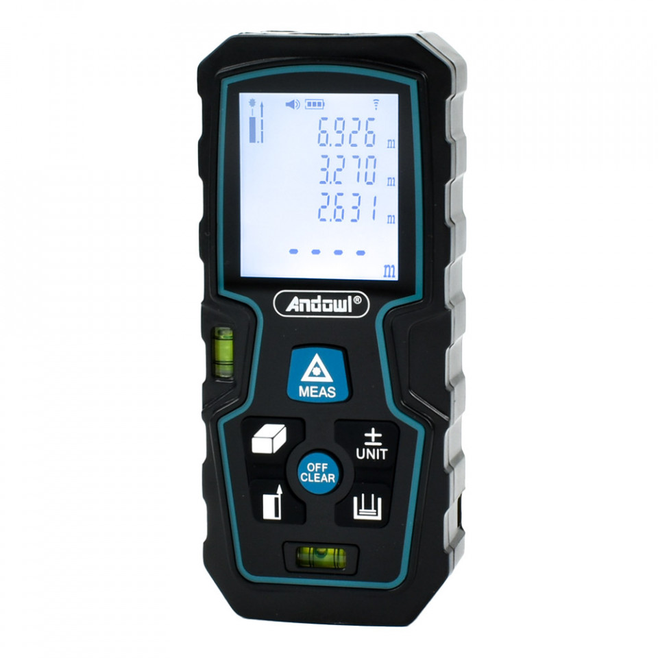 Telemetru electronic profesional cu laser 0,05-80m andowl q-cs11