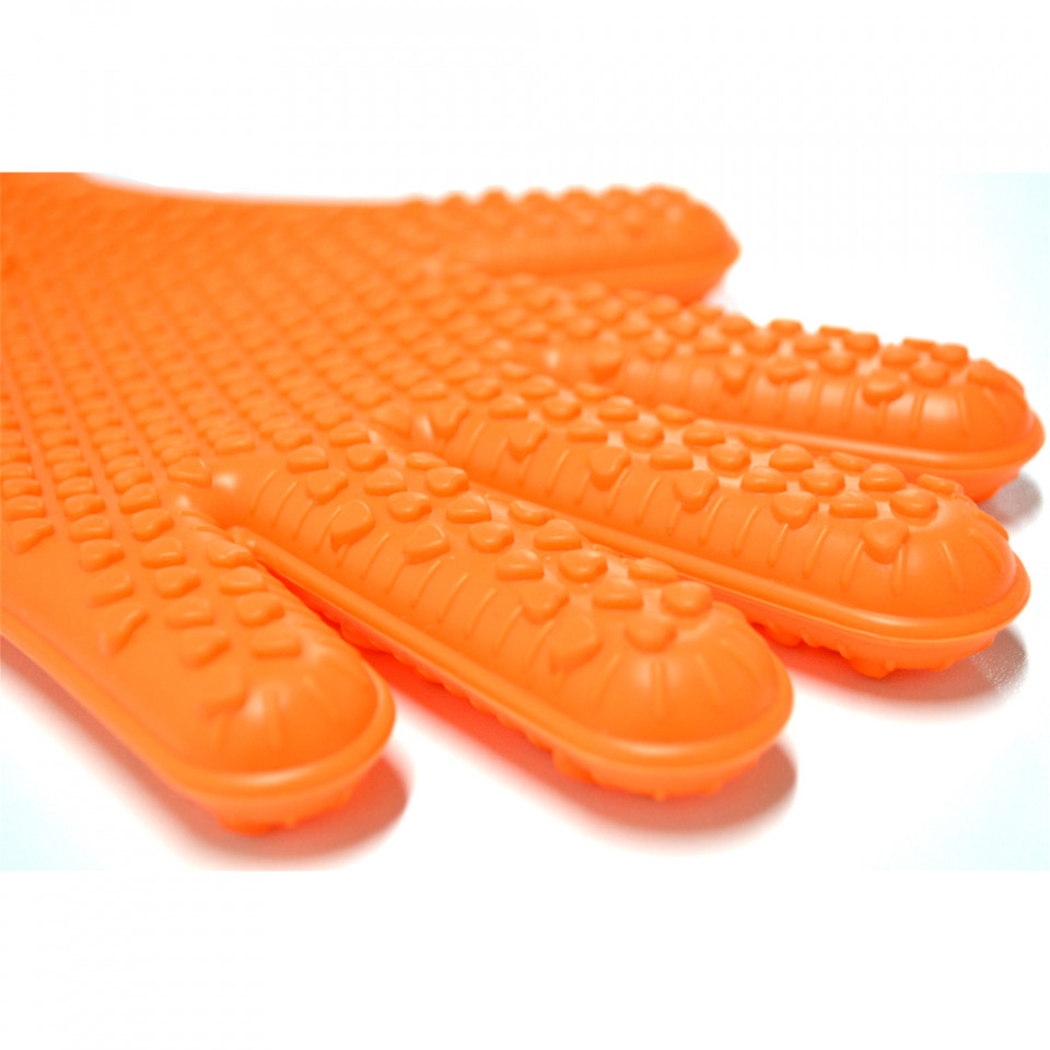 Manusa din silicon termorezistent pentru bucatarie m1, orange