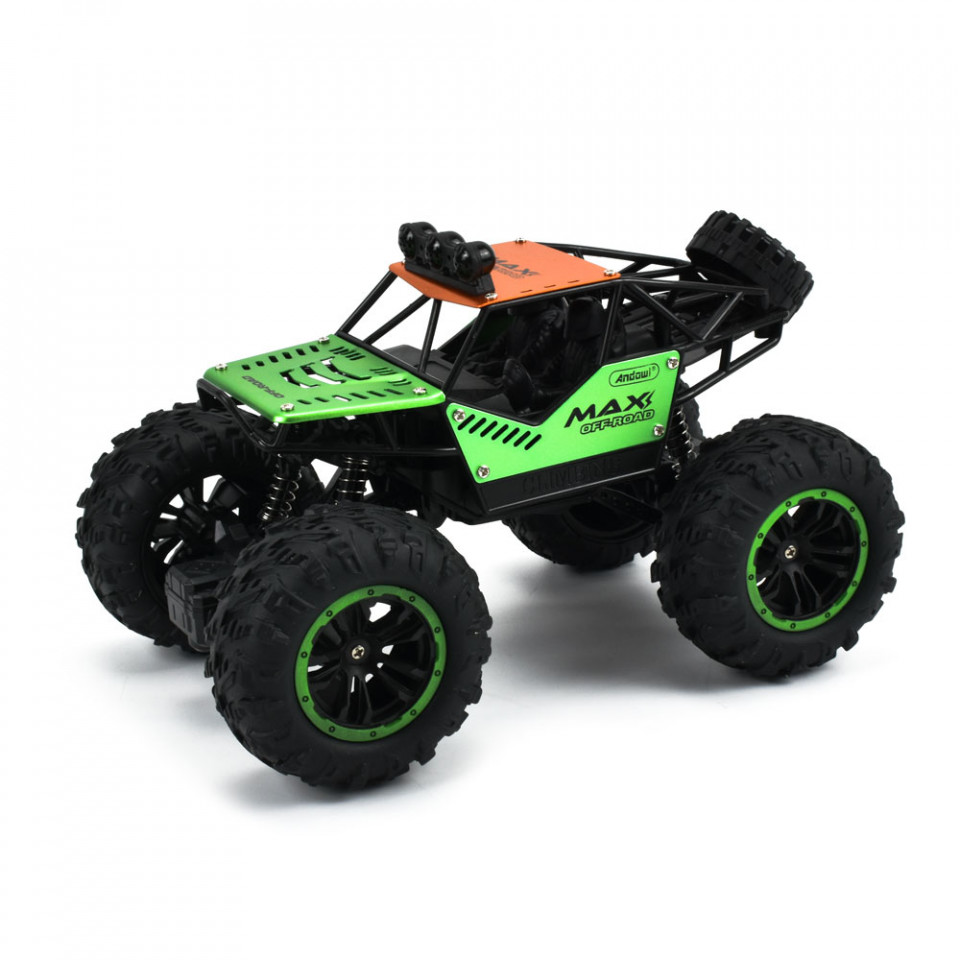 Masinuta de jucarie cu telecomanda rover off-road andowl, verde, 6 ani
