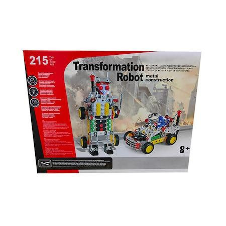 Set de contructie masinuta transformabila in robot, 215 piese