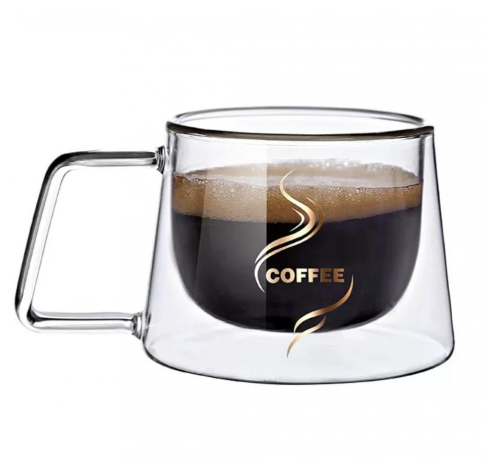 Cana termorezistenta cu pereti dubli, 250 ml
