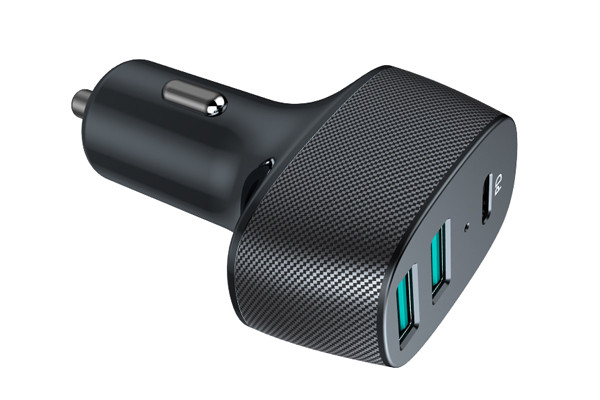 Incarcator auto cu 2xusb qc3.0 si 1xusb type-c ,42w