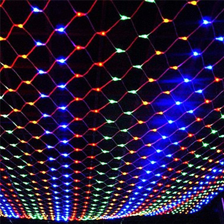 Instalatie plasa pentru brad cu inel 1,5 m, 200 leduri multicolor