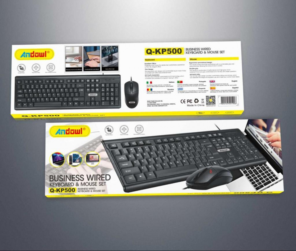 Kit Tastatura si mouse Pc cu fir