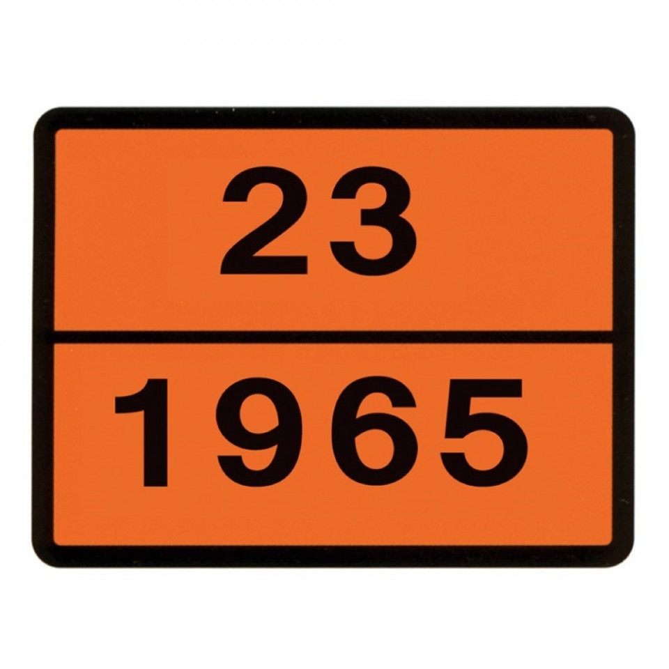 PLACA ADR 23-1965 30X40 CM LPG HICO