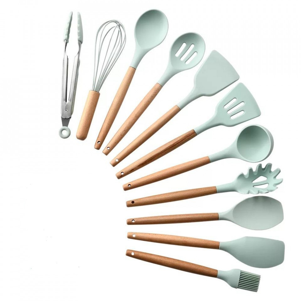 Set 12 ustensile silicon gatit bucatarie