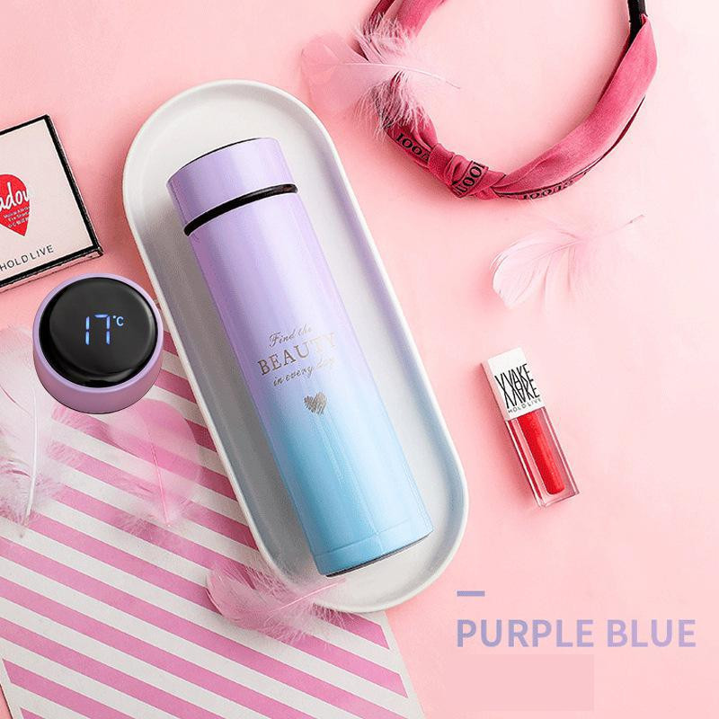 Termos smart cu afisaj, keep smile, inox, 0.5 l