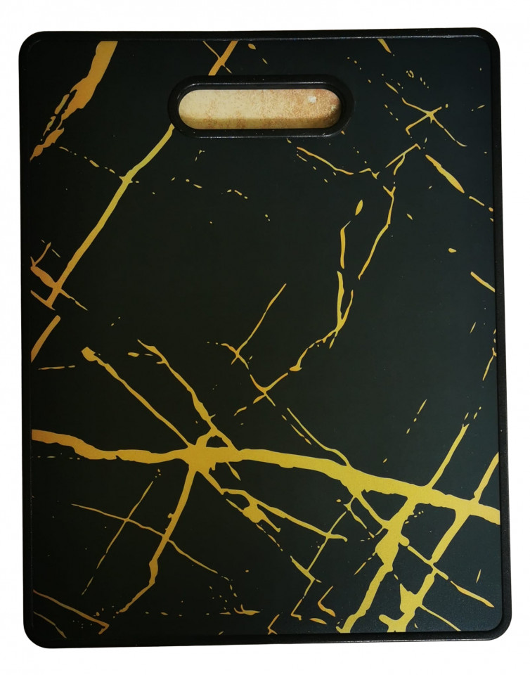 Poza Tocator negru/auriu 37.5x30 cm