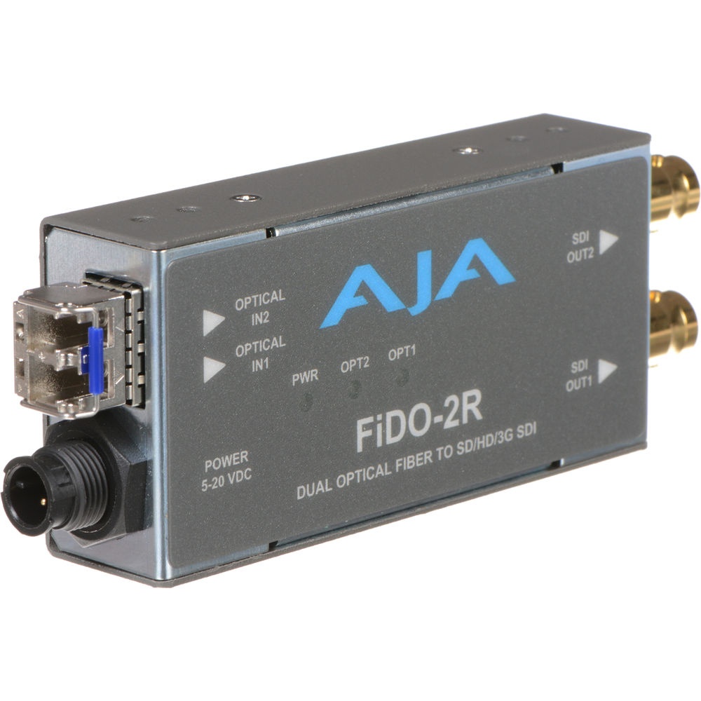 AJA FiDO-2R, Convertor 2 x fibra optica LC la 2 x 3G-SDI