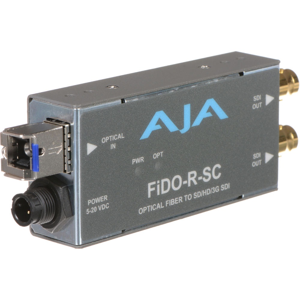 AJA FiDO-R-SC, Convertor fibra optica SC la 2 x 3G-SDI