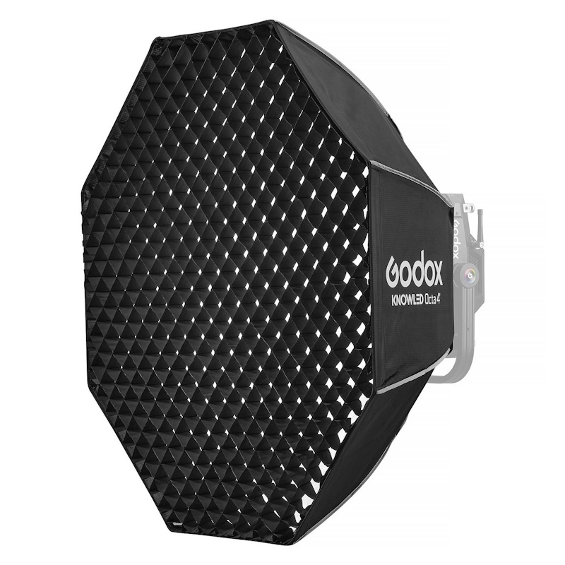 Godox P300RO4 KNOWLED Softbox octogonal pentru P300R, 120cm, cu grid 40°