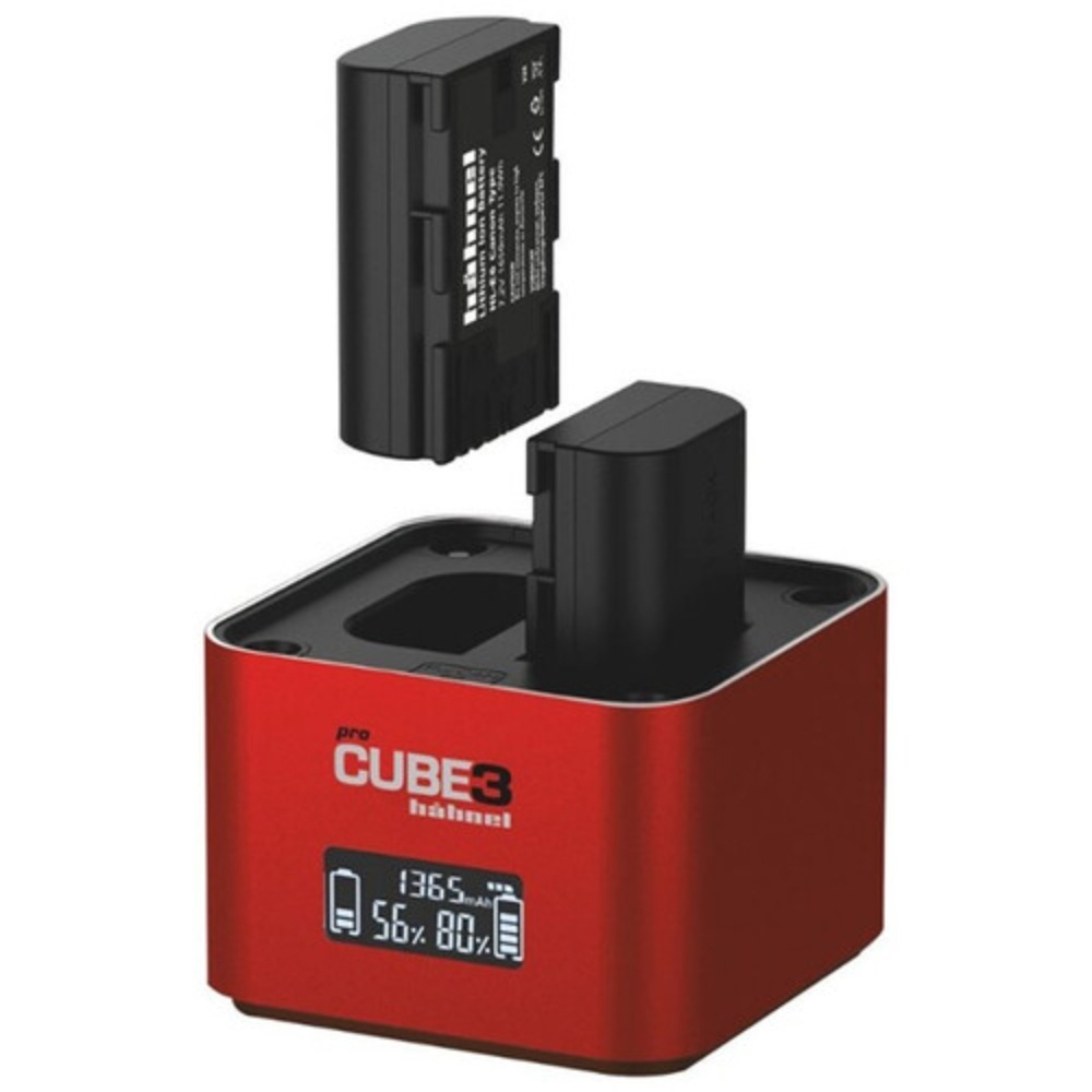 Hahnel ProCUBE 3, Incarcator dublu Canon LP-E6, LP-E8 si LP-E17