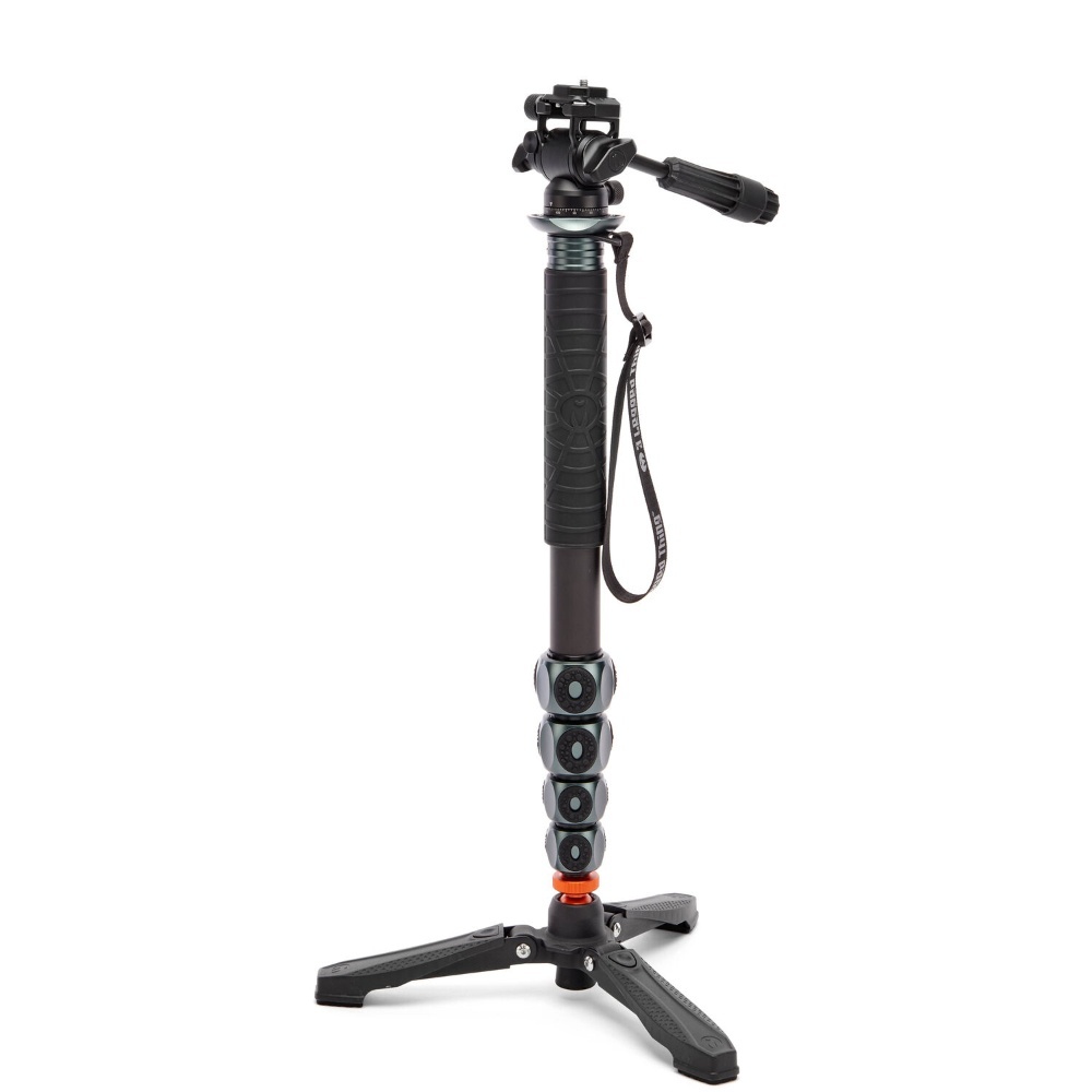 Kit Monopied 3 Legged Thing Legends Alana Carbon Fibre (Grey) cu Cap Video AirHed Trinity & DocZ2