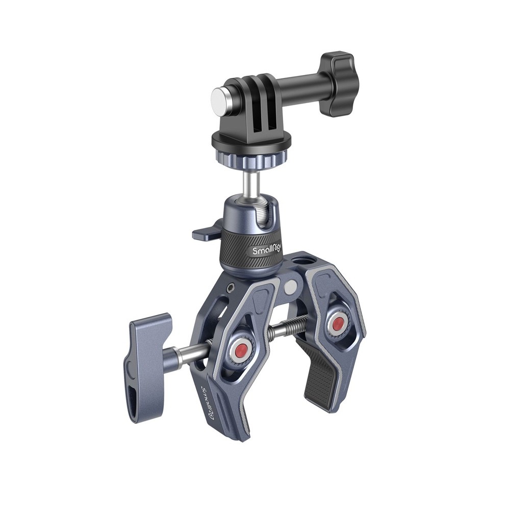 SmallRig 4102 Super Clema cu Montură Sferică de 360 de Grade pentru Camere de Acțiune