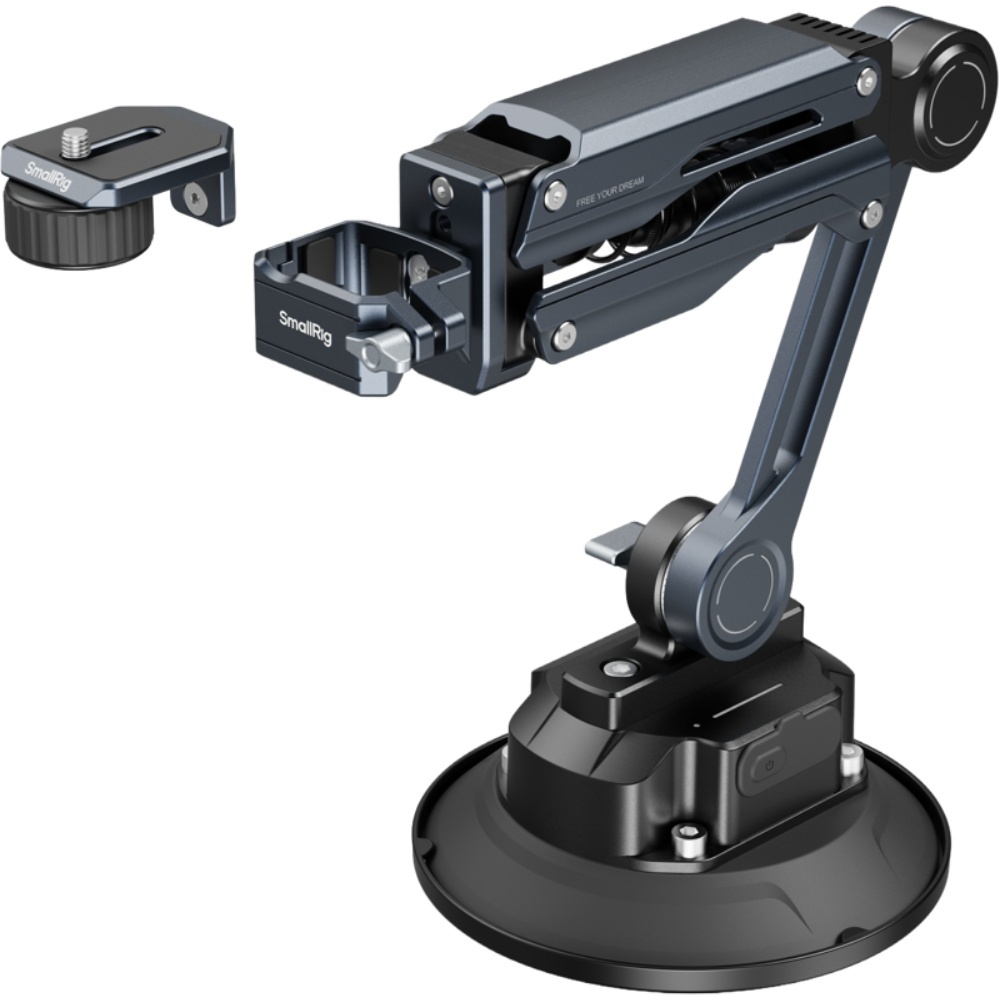 SmallRig 5507, Suport cu amortizor hidraulic si ventuza electronica pentru Osmo Pocket 3 / HERO13