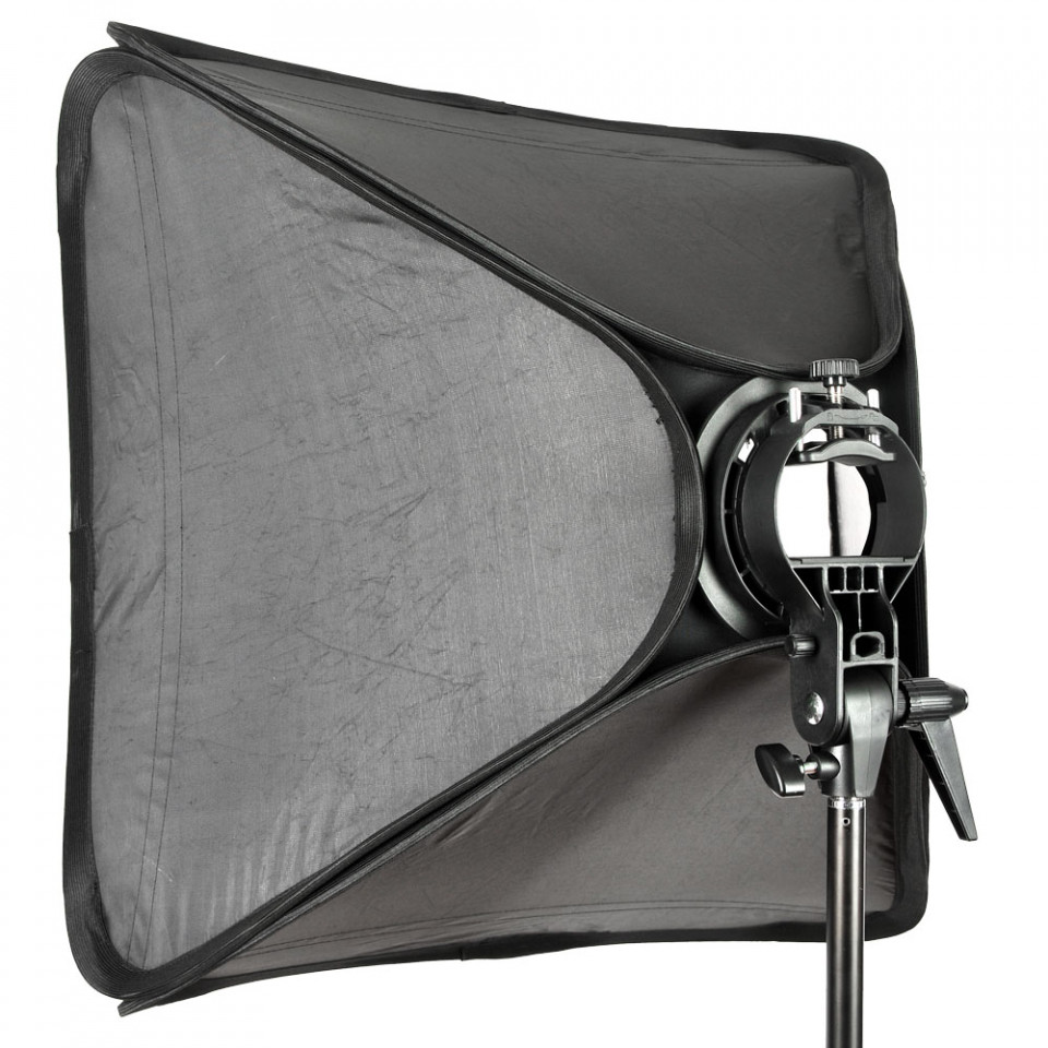 Suport blit Godox S-type, Elinchrom Rotolux + Softbox 80x80cm