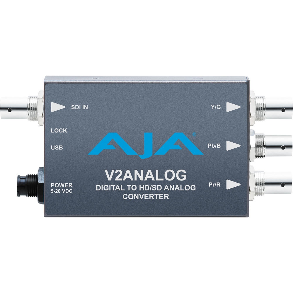 AJA V2Analog, Convertor HD/SD-SDI la analog, cu iesire component / composit
