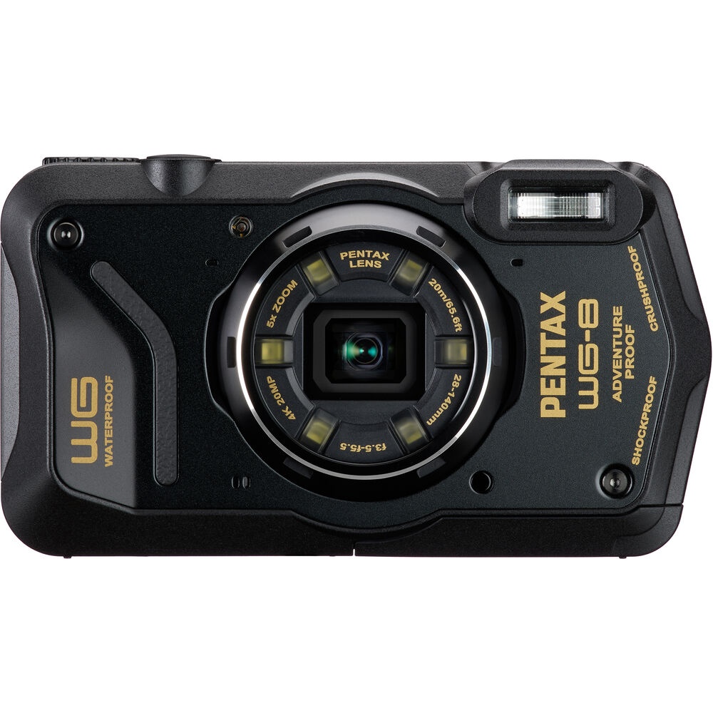 Ricoh PENTAX WG-8 Camera foto compacta, 20MP, outdoor, Negru