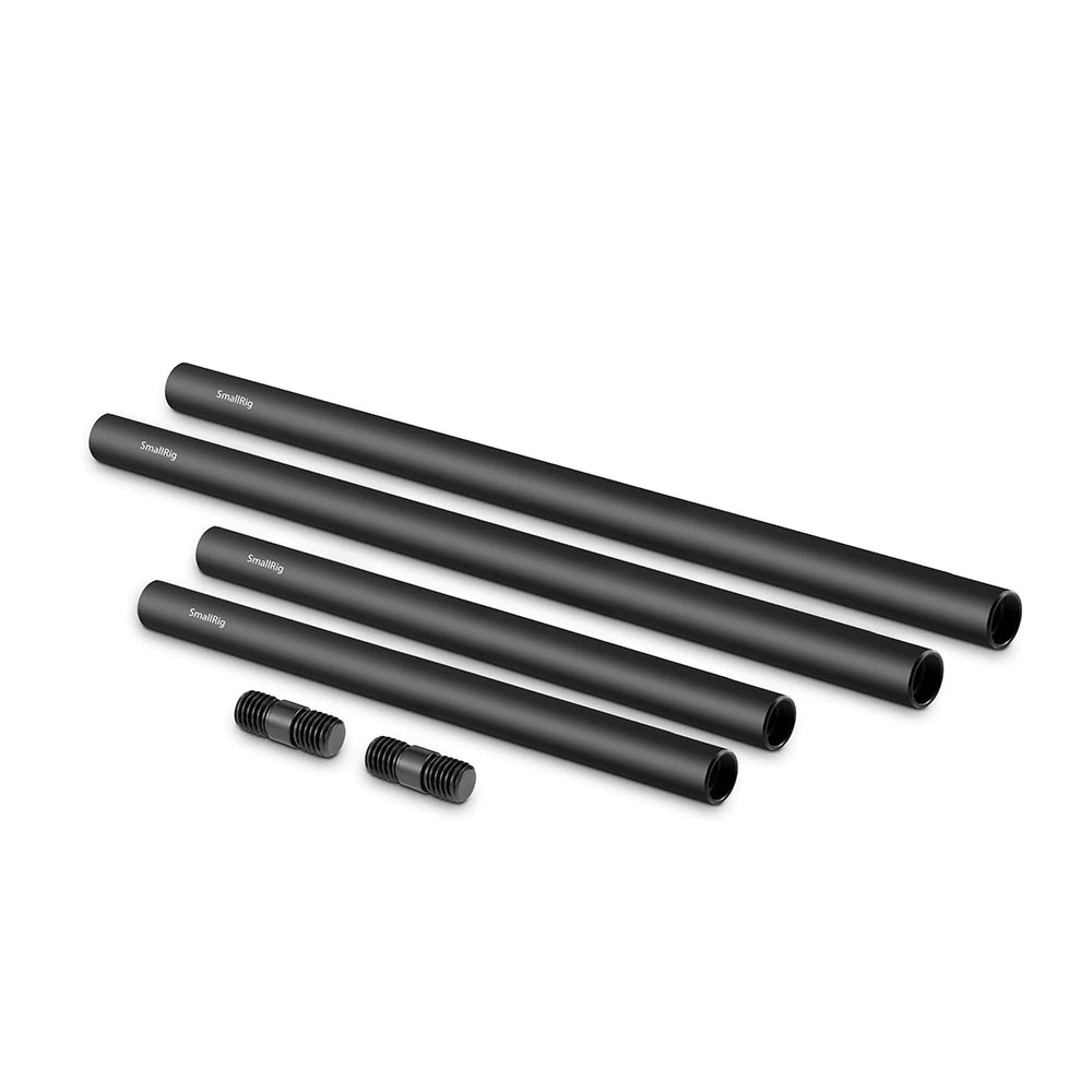 SmallRig 1659 - Kit Tije din Aliaj de Aluminiu Negru de 15mm cu filet M12