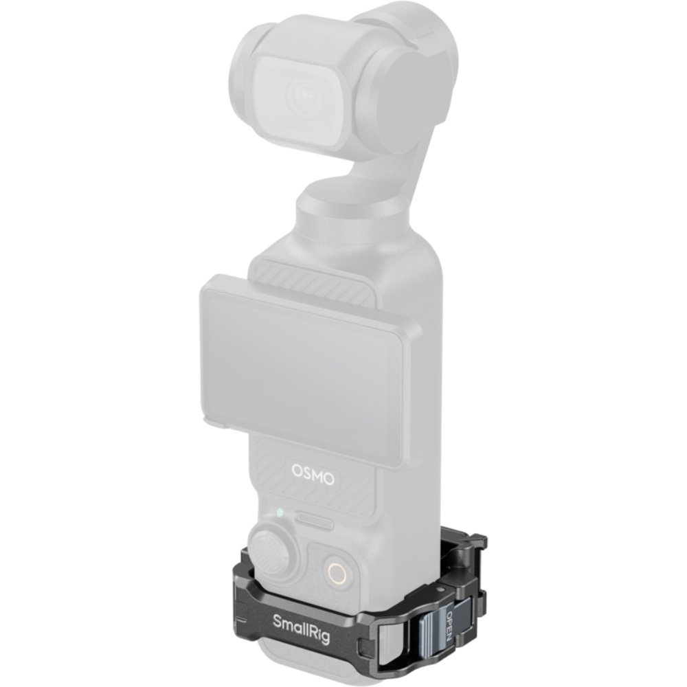 SmallRig 5607, Adaptor Cage pentru DJI Osmo Pocket 3 cu monturi 1/4", cold shoe