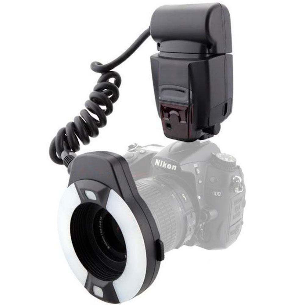 Blitz Macro Ring Meike MK-14EXT TTL pentru Nikon, i-TTL, GN 14m