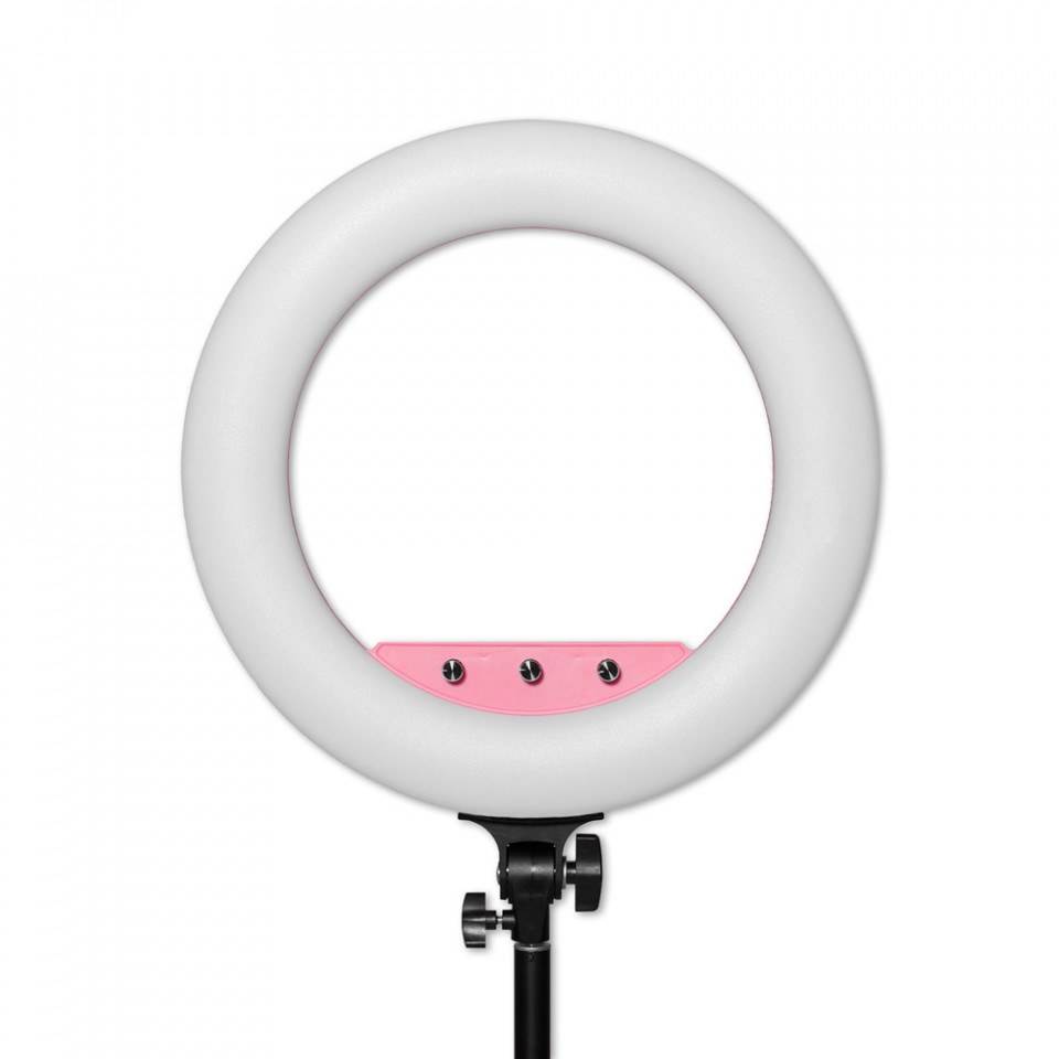 Caruba, Lampa LED RGB Vlogger, 45cm, Roz