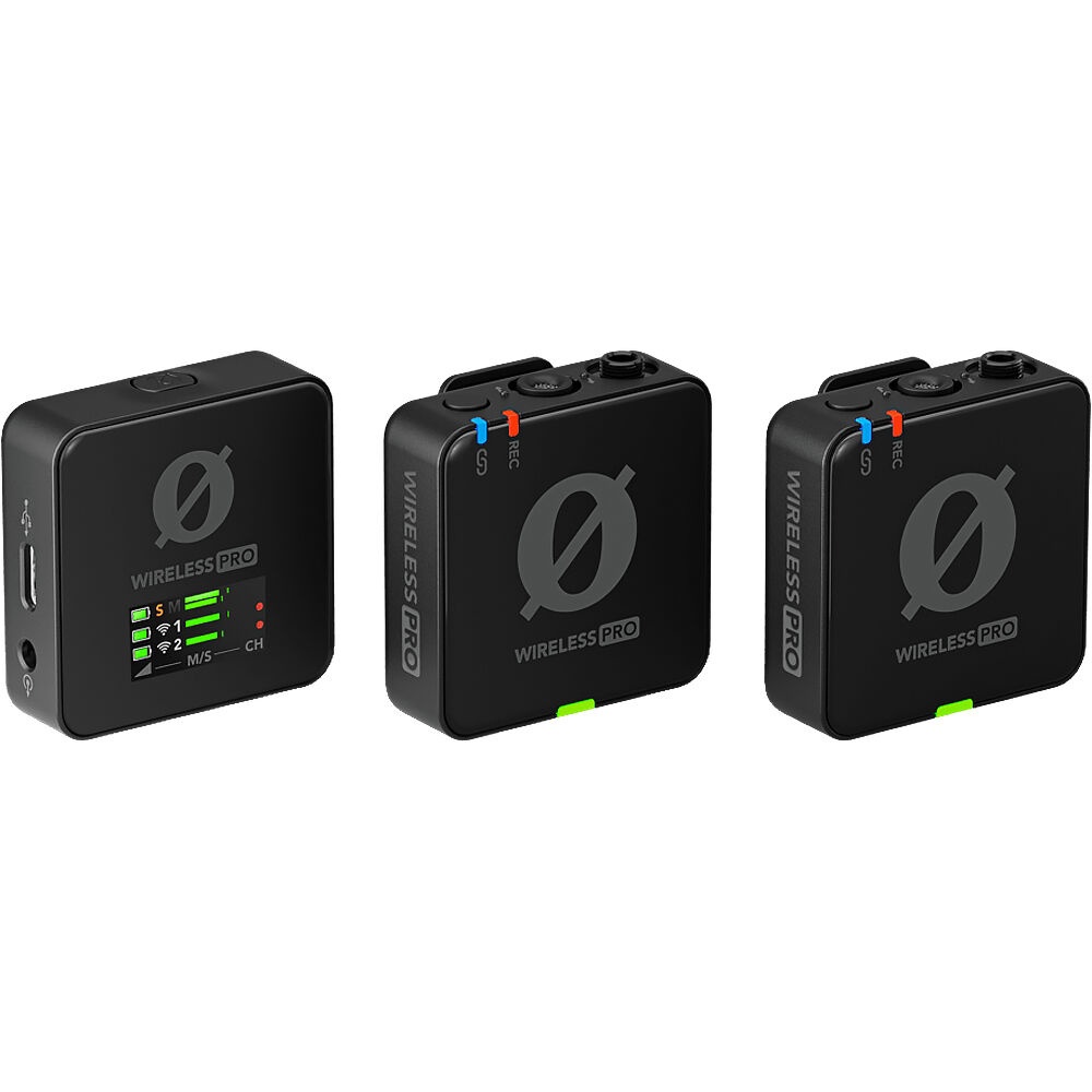 RODE Wireless PRO, Sistem Microfon Wireless, 2 transmitatoare cu lavaliere, USB-C
